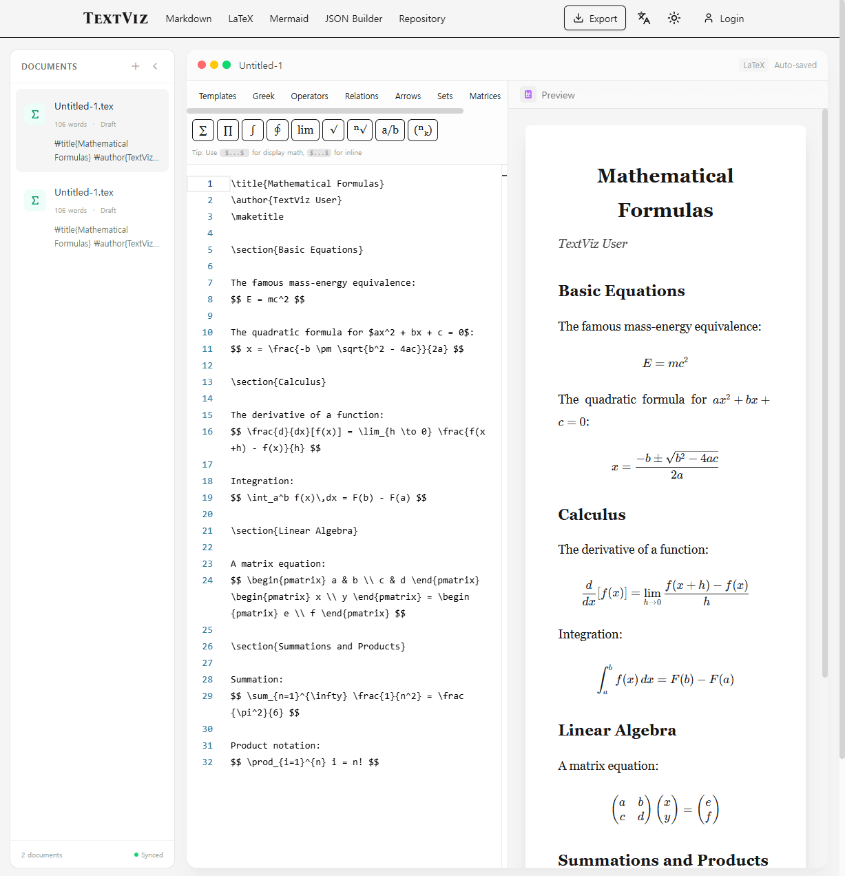 LaTeX Editor